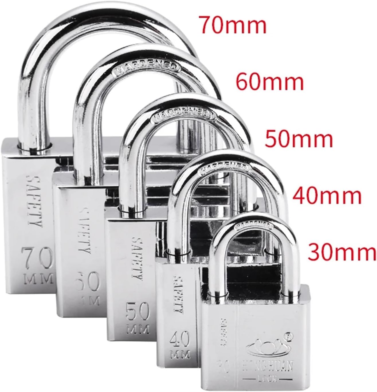 Stainless Steel Same Key Open All Lock Lock Door Padlock Home Small Dormitory Beam Lock 1Pcs(TK30mm-long)