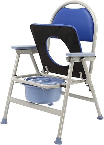 Bedside Commode, Portable Toilets for Adult, Commode Chair for Toilet with Comfortable Backrest and Cushion - Folding Toilet Seat for Adults, Handicap, Elderly