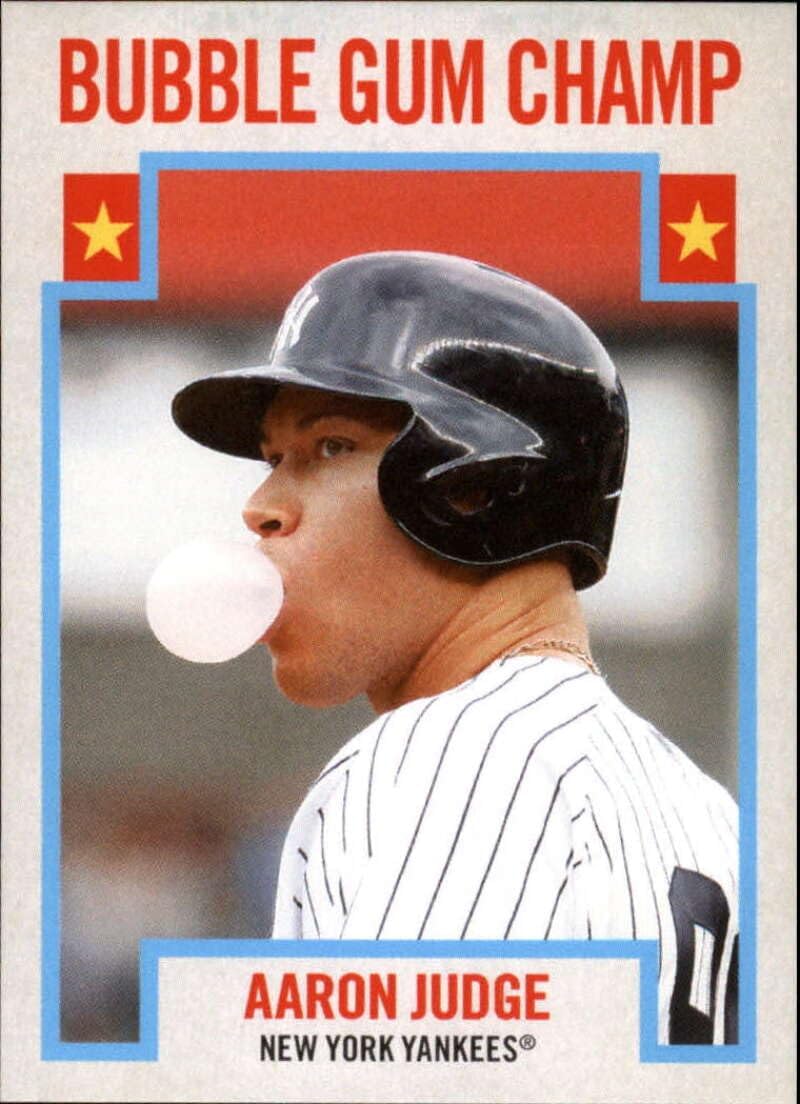 2020 Topps Throwback Thursday Baseball #241 Aaron Judge New York Yankees 1976 Bubble Gum Champ Design Online Exclusive LIMITED PRINT RUN Trading Card (Stock Photo shown, card in Near Mint to Mint Condition)