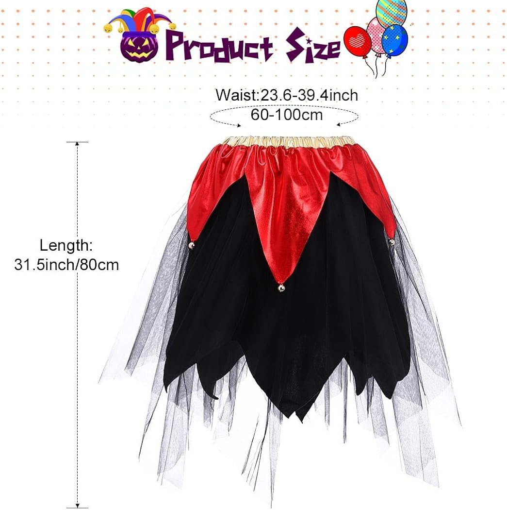 Vista 6 de TWINKLEDE Falda tutú para mujer, falda tutú irregular, tela de araña, tutús de Halloween, disfraz de fiesta, tutú para adultos