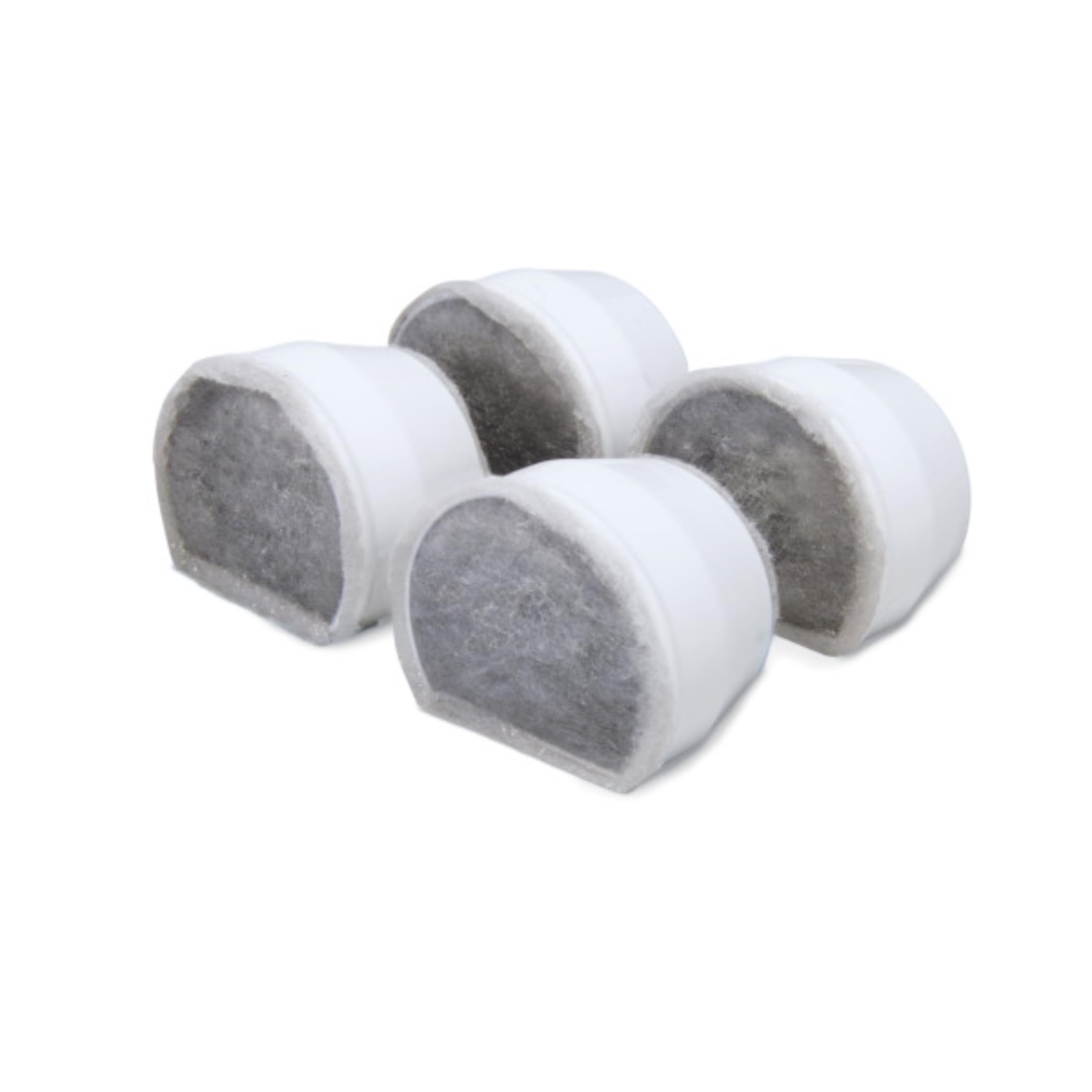 PetSafe Drinkwell Carbon Replacement Filters, Keeps Water Clean & Fresh, Compatible with Multiple PetSafe Fountains, 4 pack, White