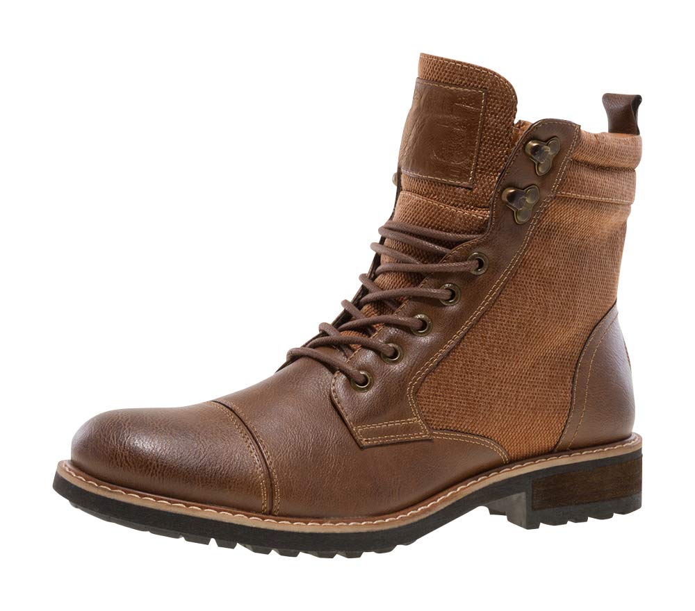 J75 By Jump Mens Garret Tan Cap Toe Military Combat  display picture 3
