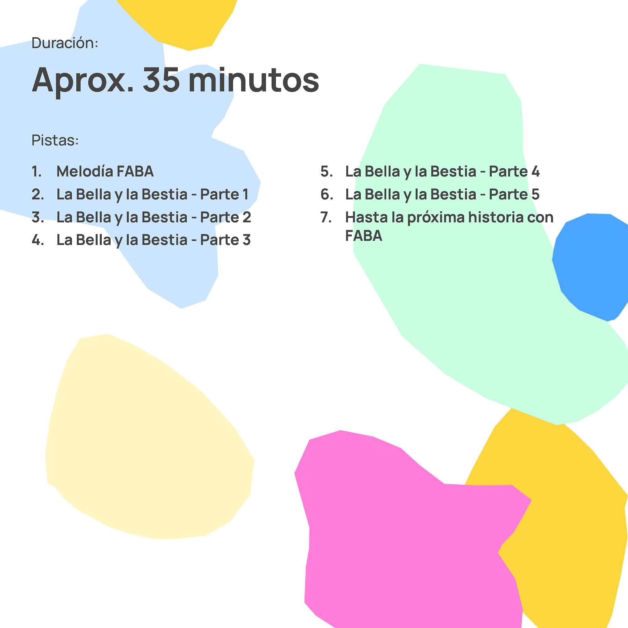 FABA Disco Sonoro Disney - La Bella y la Bestia - Historias sonoras para niños 5-10 años, Reproducción con el Cuentacuentos y FABA+, Juguete Educativo, versión en español — view 6