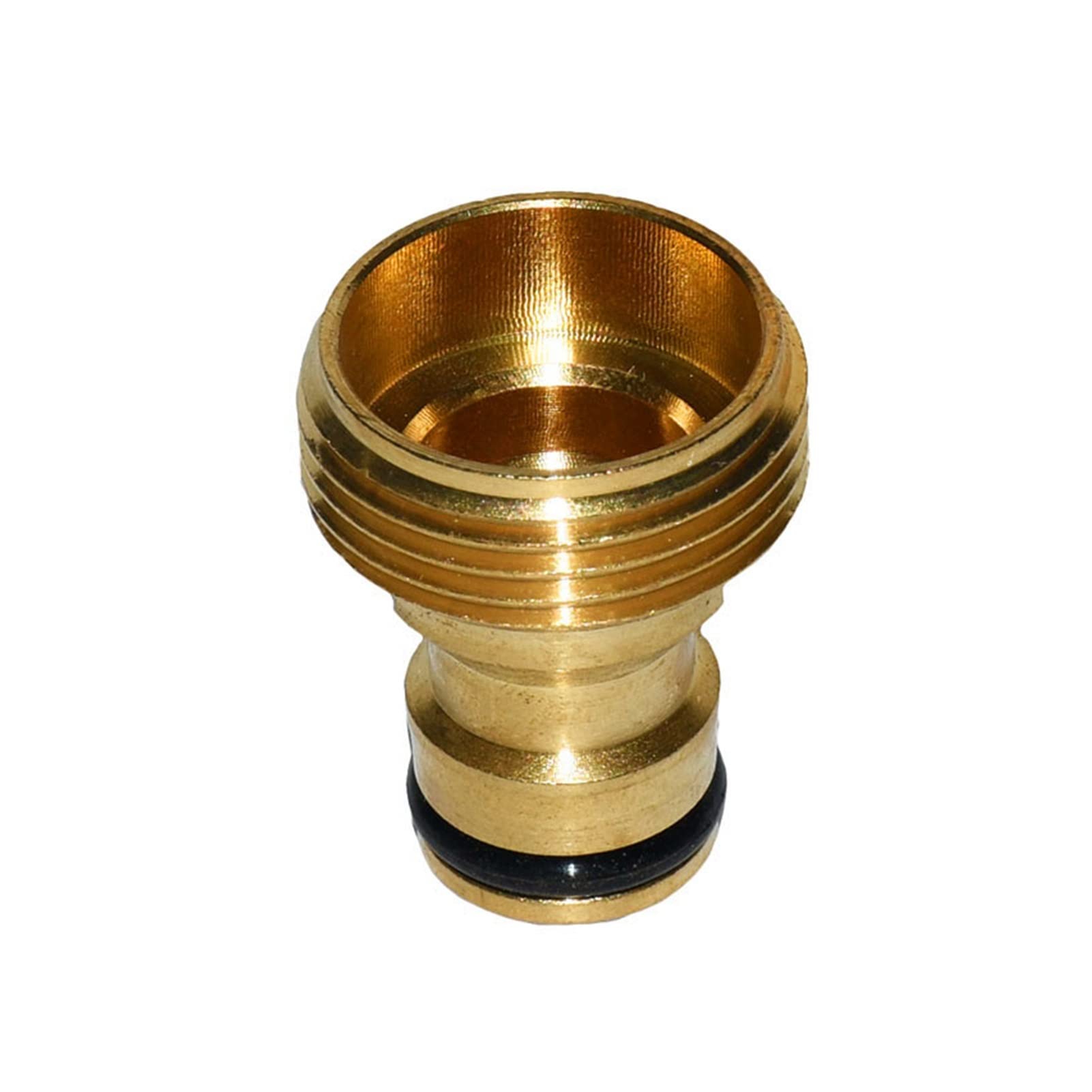 Raccordo Pera ad Acqua Spray da 3/4" in Ottone, Connettore Maschio, Connettore Filettato da 3/4", Connettore per Rubinetto Autolavaggio in Ottone, 10 Pezzi/Nero/3/4''