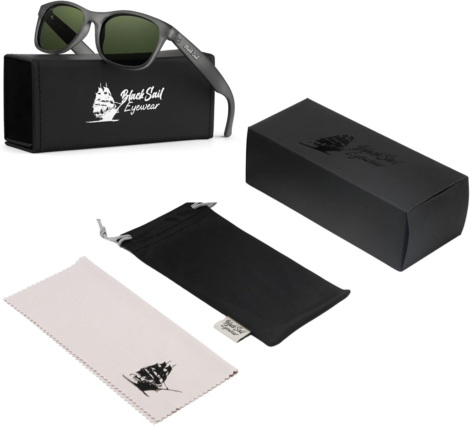 Black Sail Jib Polarized Sunglasses – Lightweight Low-Profile Frame, UV400, 7-Layer Lenses for Everyday Adventure - Image 3