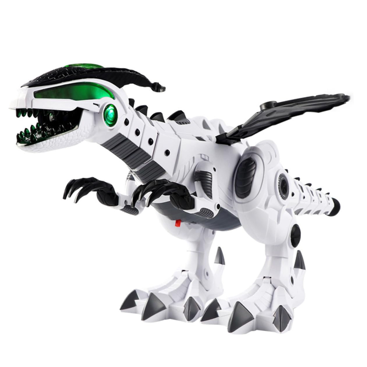 Dinosauro Elettrico Giocattolo Funzione Spruzzo e Movimento, Realizzato in Plastica Resistente e Componenti Elettronici, come Decorazione da Scrivania per Ragazzi