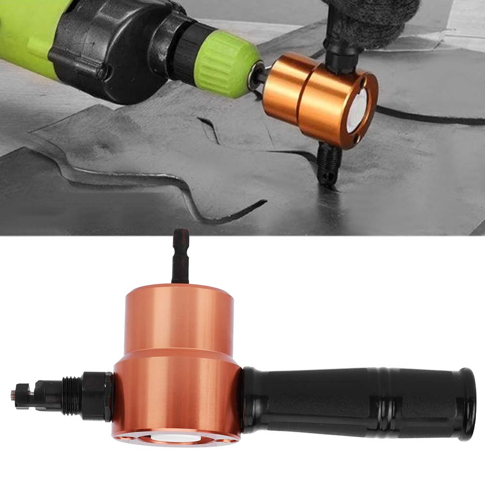 Double Headed Cutter Sheet Metal Nibbler Drill Cutting Tool Power Drill Accessory for Automobile Maintenance