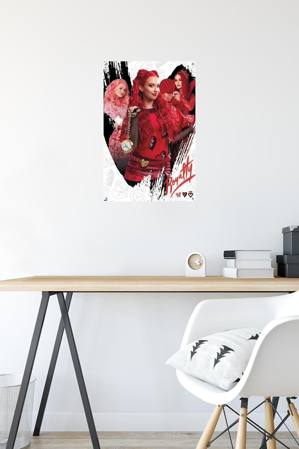 Trends International Disney Descendants: The Rise of Red - Royalty Wall Poster with Push Pins, 14.72" x 22.37", Premium Poster & Push Pin Bundle