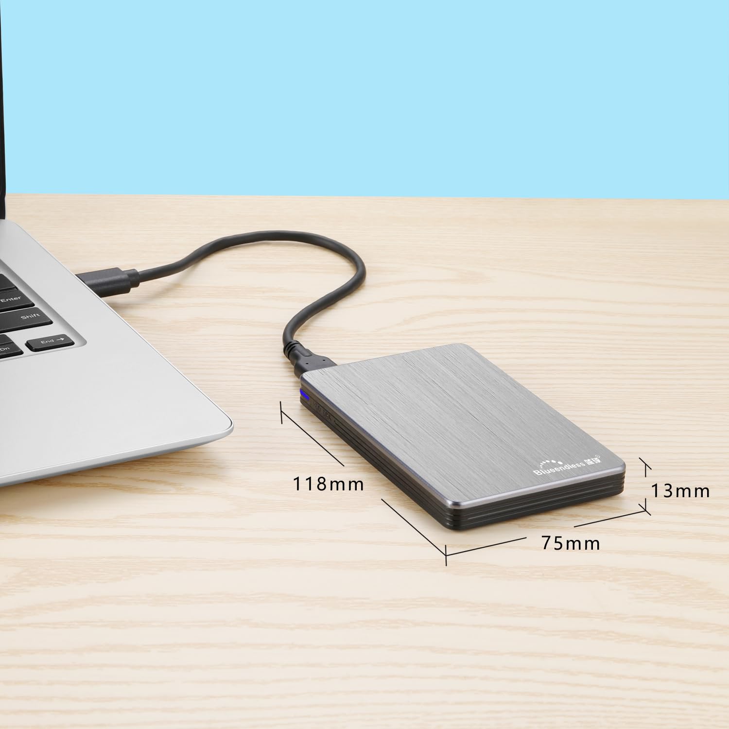 Disque Dur Externe Portable Ultra Mince USB3. 0 750 Go