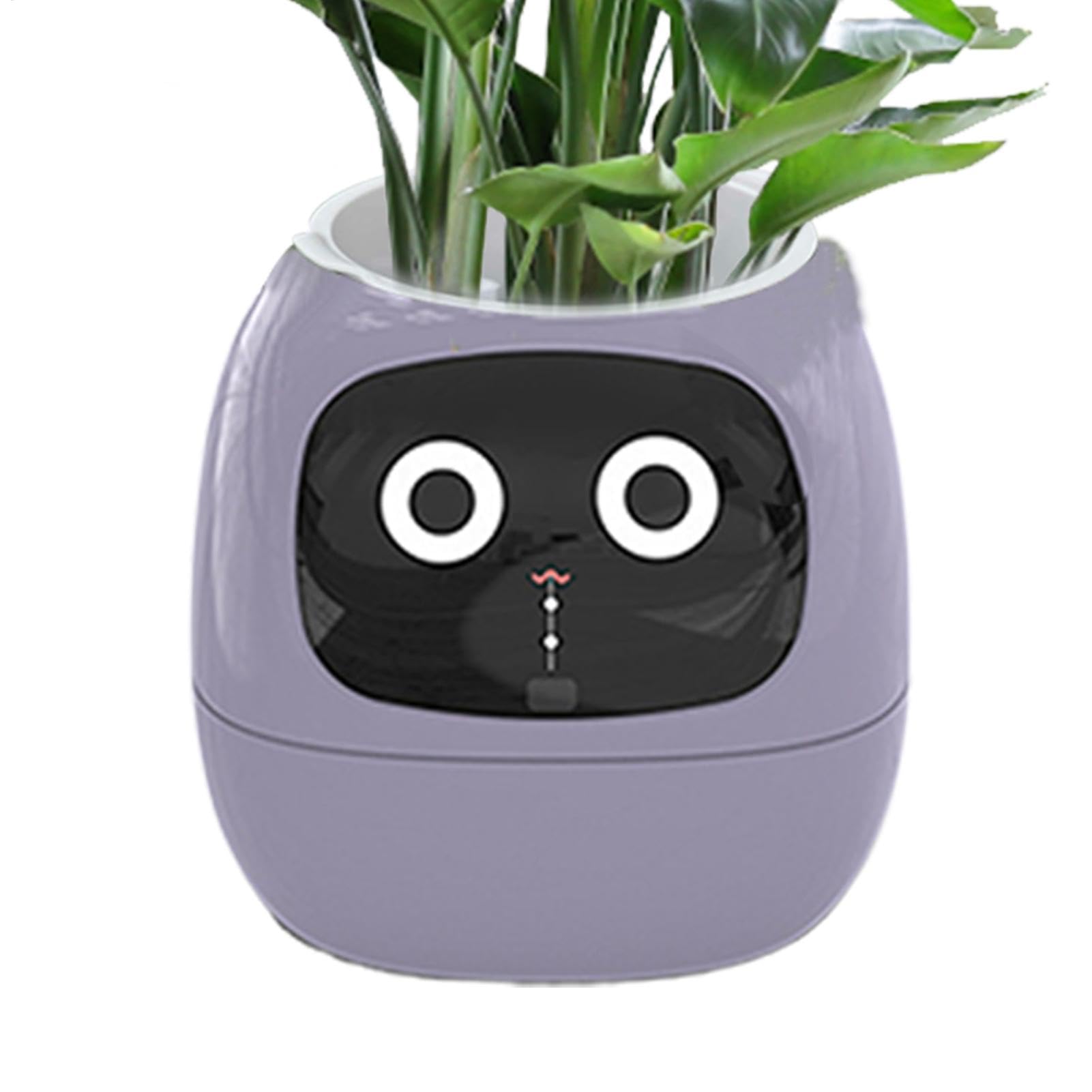 Smart Plant Pot - Adorabile fioriera automatizzata per interni | compagno di piante interattivo, vaso intelligente per piante da interno con funzioni automatizzate, seguace delle piante