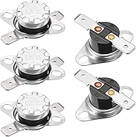 Vista 21 de uxcell KSD301 Termostato 104.0 °F/104°F 10A Normalmente Abierto N.O Ajuste Snap Disc Interruptor de Temperatura 2pcs, Material de Baquelita