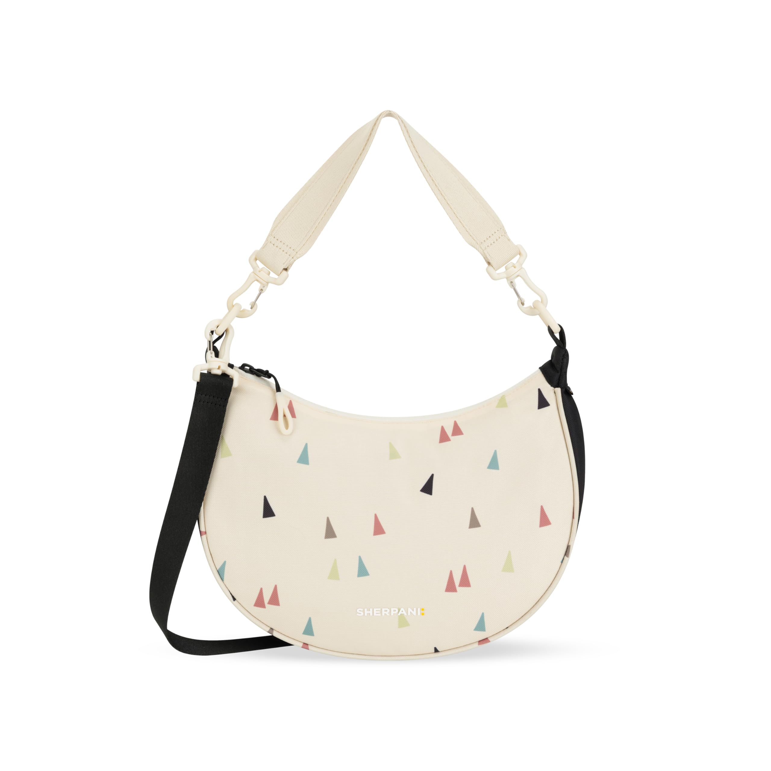 Sherpani Mina Medium Nylon Crescent Bag Lightweight Half Moon Crossbody Bags Fashionable Shoulder Bag