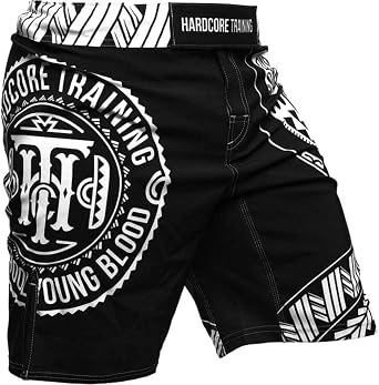 Hardcore Training MMA Fight Shorts Men's BJJ No Gi Grappling Martial Arts