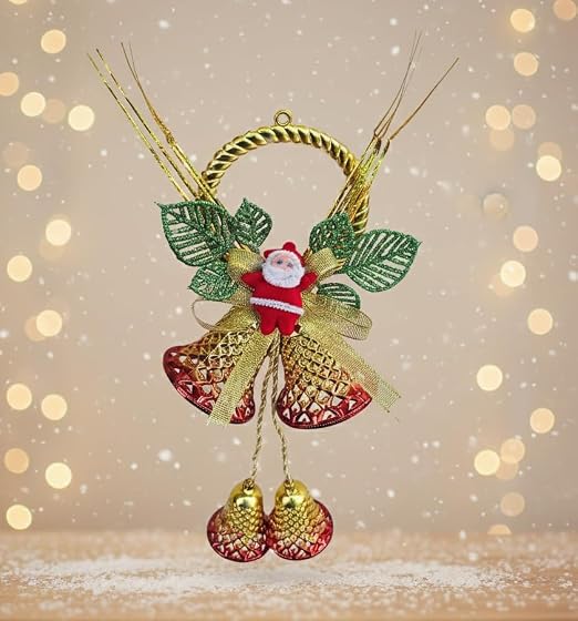 Hanging Bells Décor Christmas Decoration | Items for Home & Office | Festive Hangings, Ornaments | PoPo Toys ® | Golden