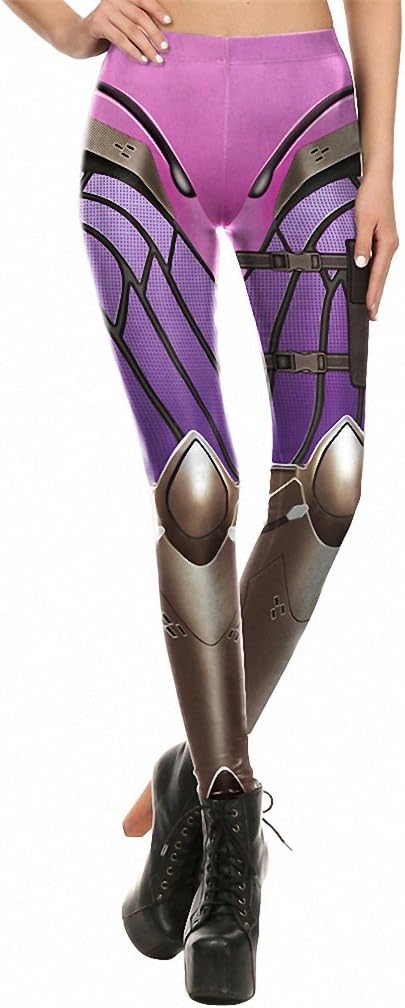 Super HERO Tracer Leggins Women Leggings Bottoms Armor Cosplay Comic Bandage Fitness Legging