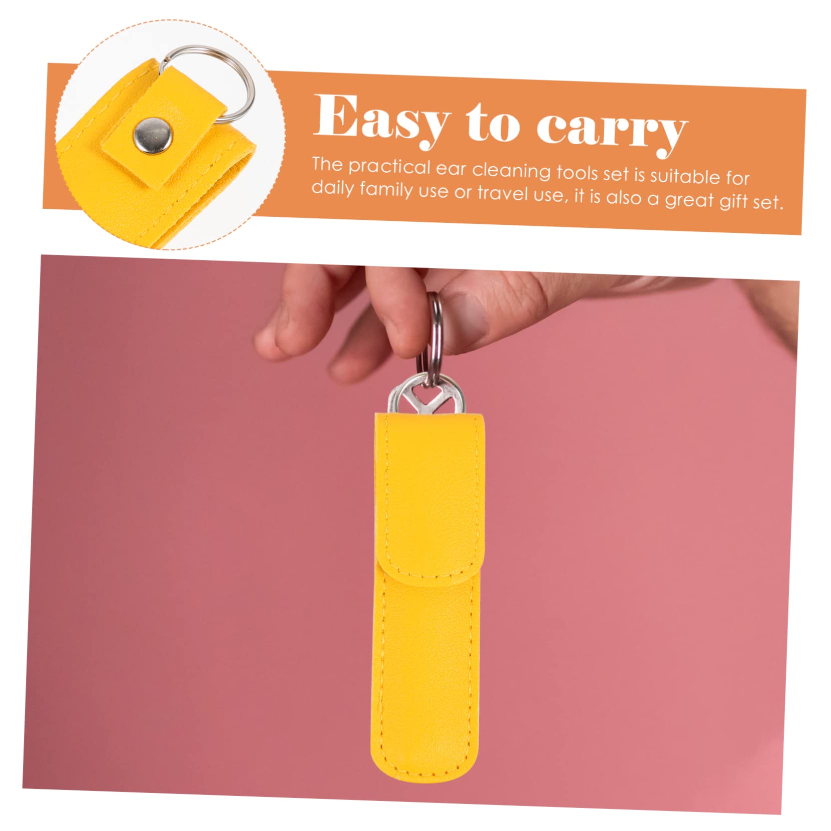 NULYLU Portable Ear Cleaning Kit Piece Set Ear Spoon Earmould Cleaning Tools for Safe Earwax Removal