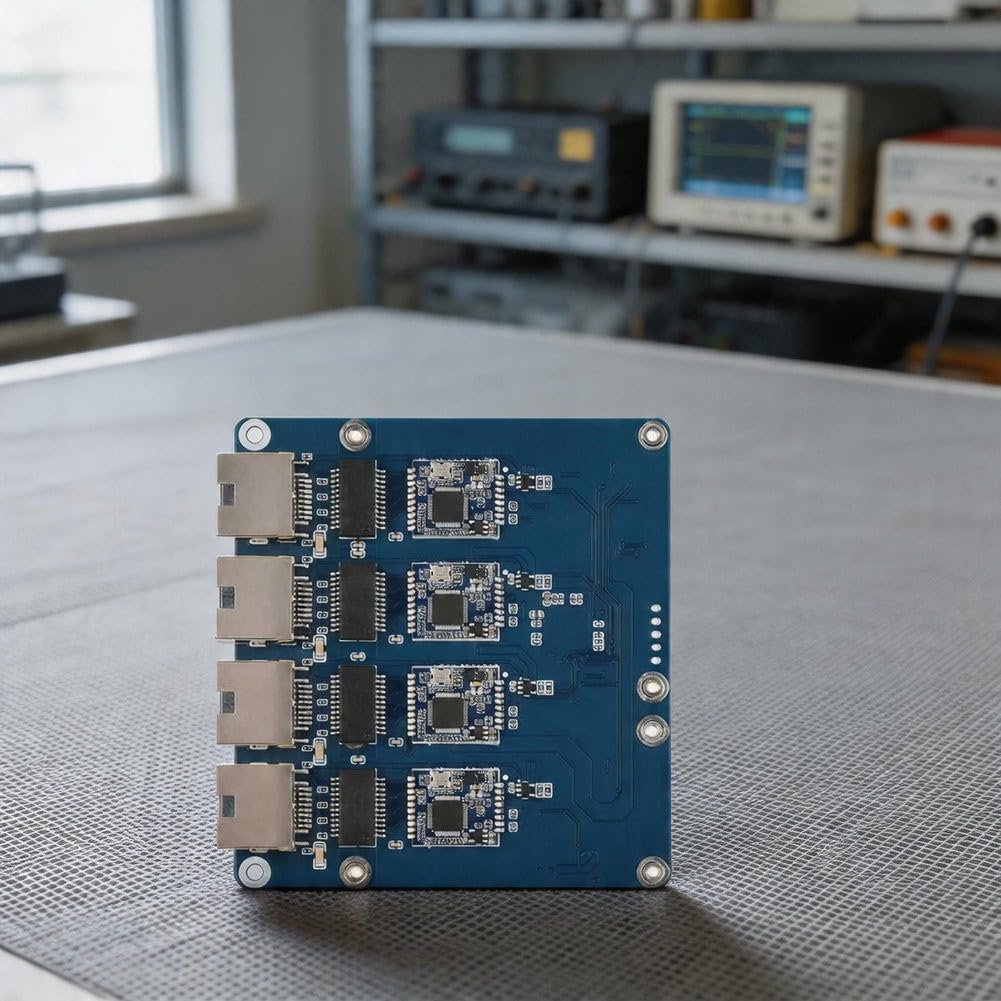 Scheda adattatore Ethernet, scheda di espansione di rete Raspberry Pi 5, 4 porte Gigabit senza driver per progetti ad alta velocità