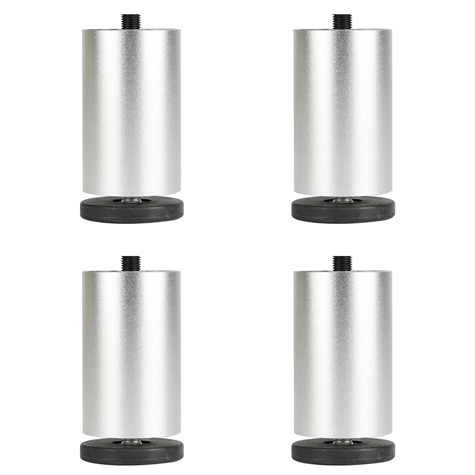 KOOEIN Sofa Legs,furniture Replaceable Legs,adjustable Round Feet,aluminum Alloy Legs,black/gold/silver,bedside Table Legs,bearing 300kg,Silver-13cm/5in
