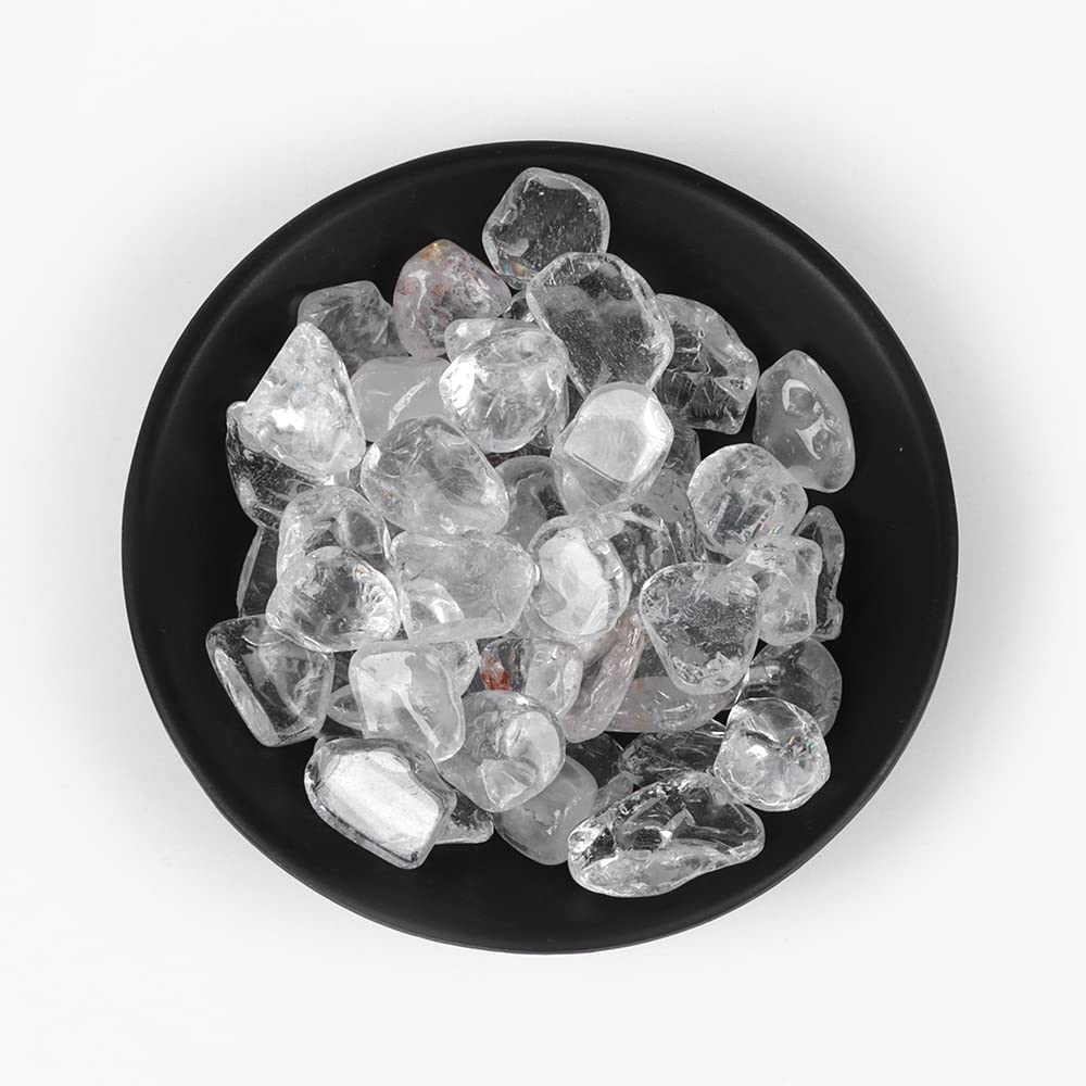 Agate Acquamarina Ghiaia Ghiaia Naturale Irregolare Adatta for la Decorazione del Serbatoio dell'acquario Domestico Raccolta domiciliare (Color : No.22 White Quartz, Size : 100g)