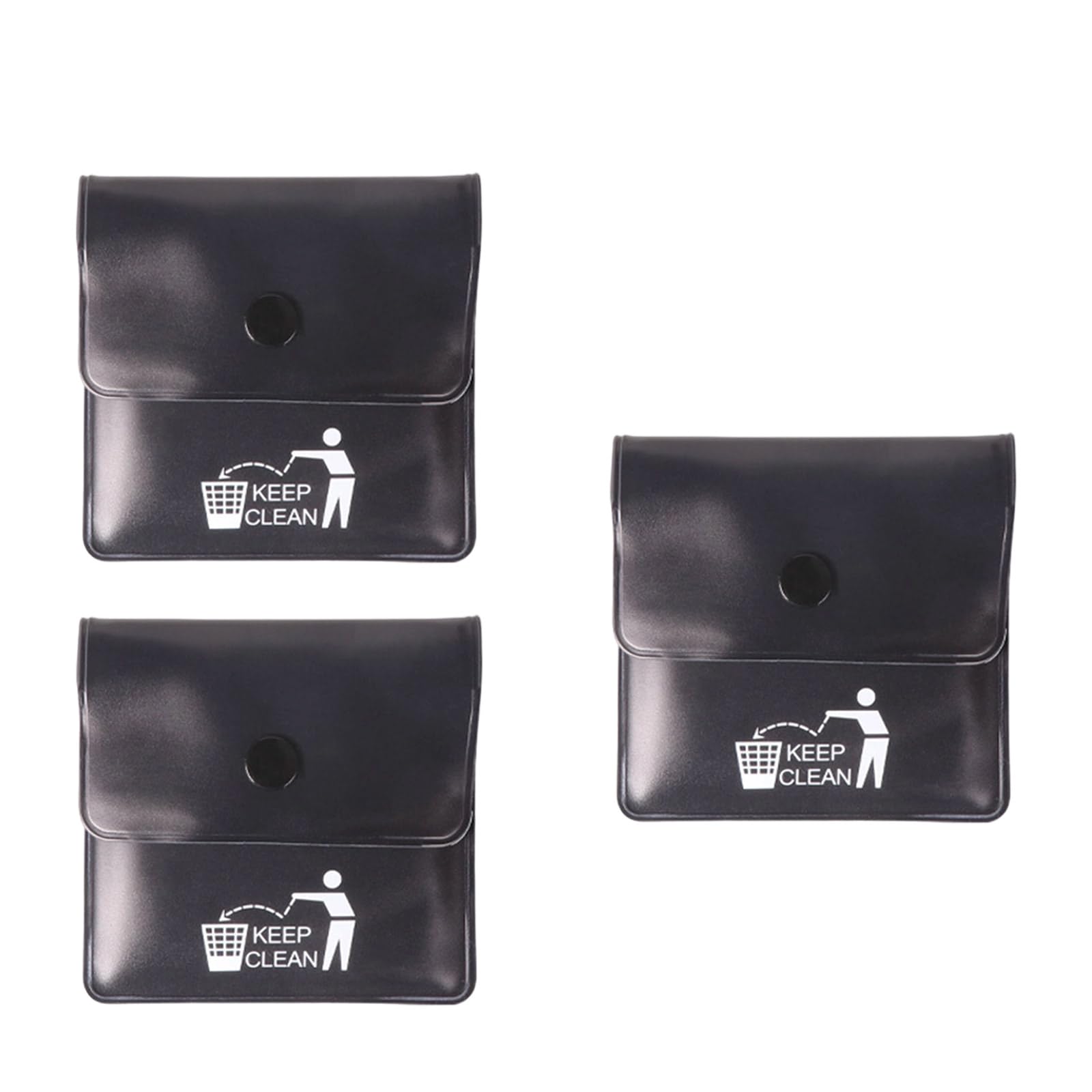 WEILWH Leakproof PVC Pocket Ashtray Ashes Pouches Compact Design Outdoor Travel Essential Ashes Container for Camping Hiking 3Pcs Travel Friendly PVC Ashtray