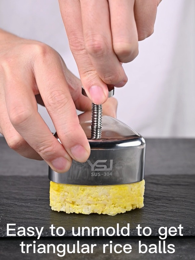 Watch Onigiri Mold Stainless Steel Rice Ball Mold Sushi Maker on Amazon Live