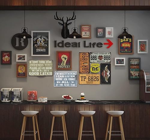 Miniatura 31 de Letrero de habitación para adolescentes y niñas, decoración de puerta de dormitorio para adolescentes y niños, letreros de reglas de habitación