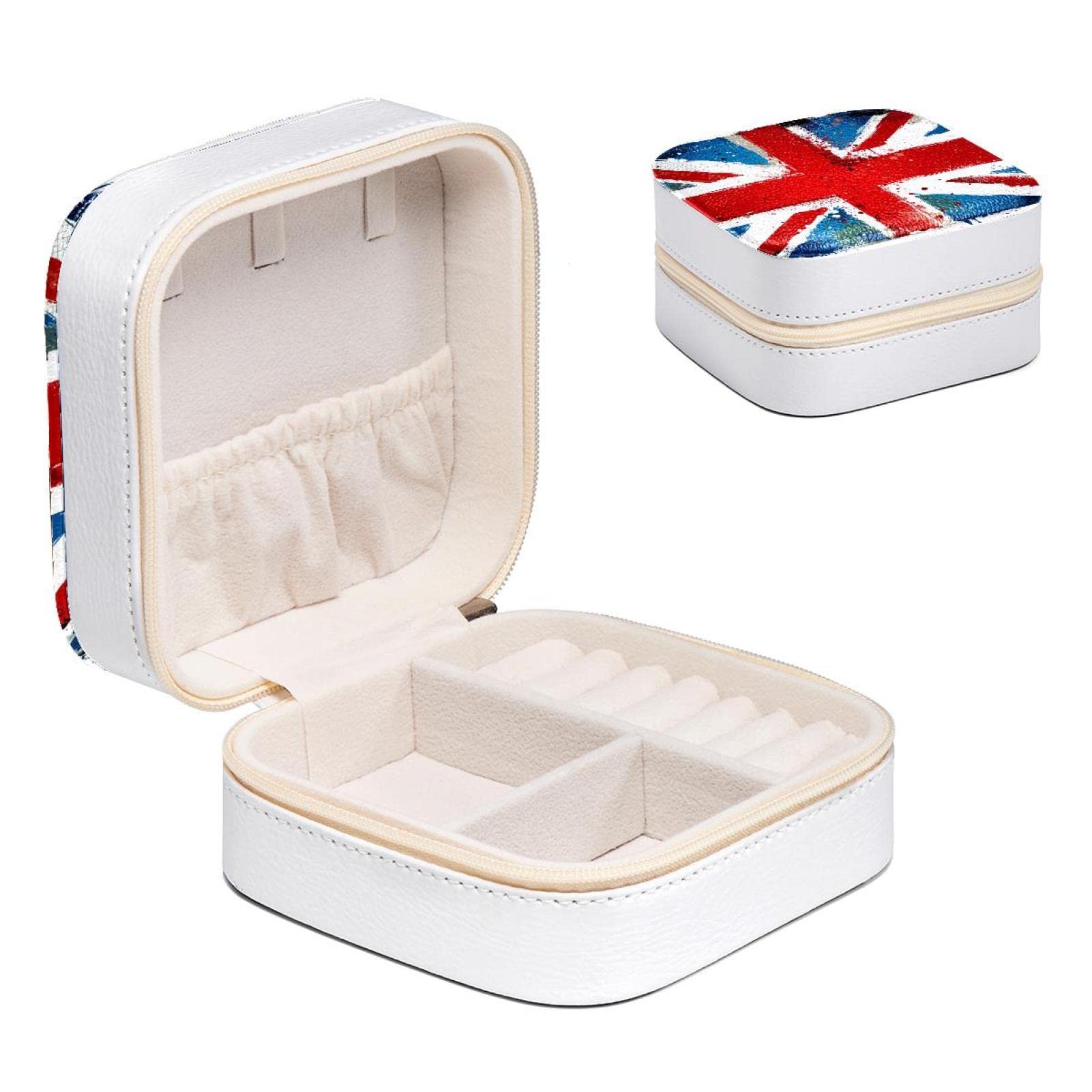 Boîte à bijoux Union Jack compacte : idéale pour emporter vos bagues et boucles en week-end