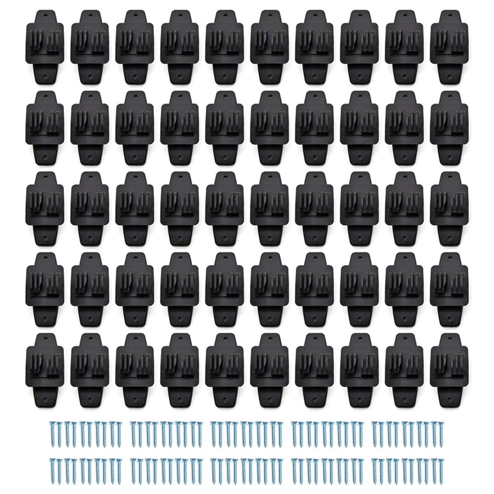 Isolateur de griffe pour poteau bois de clôture électrique de pâturage - Lot de 50 clous durables
