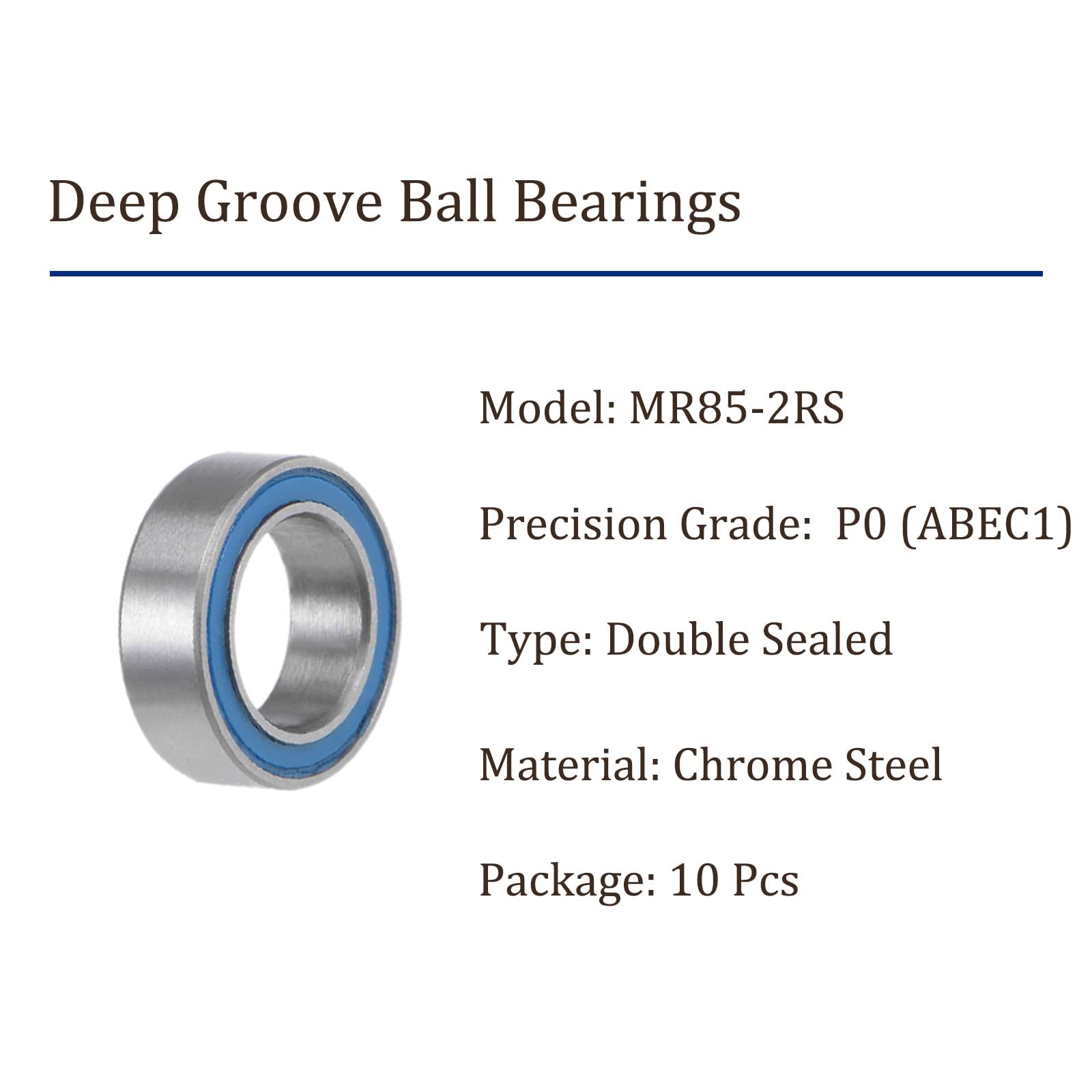 MLMLH 10Pcs 6001-2RS Roulements à Billes, Roulement Scellés En