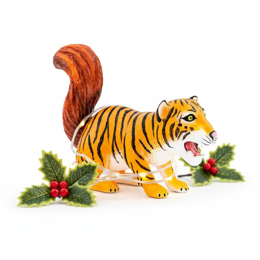Amazon.com: Randimals Tiger with Squirrel Tail Figurine Toy 5