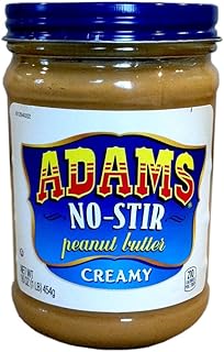 NO-STIR Natural CREAMY PEANUT BUTTER 16oz (Pack of 4)