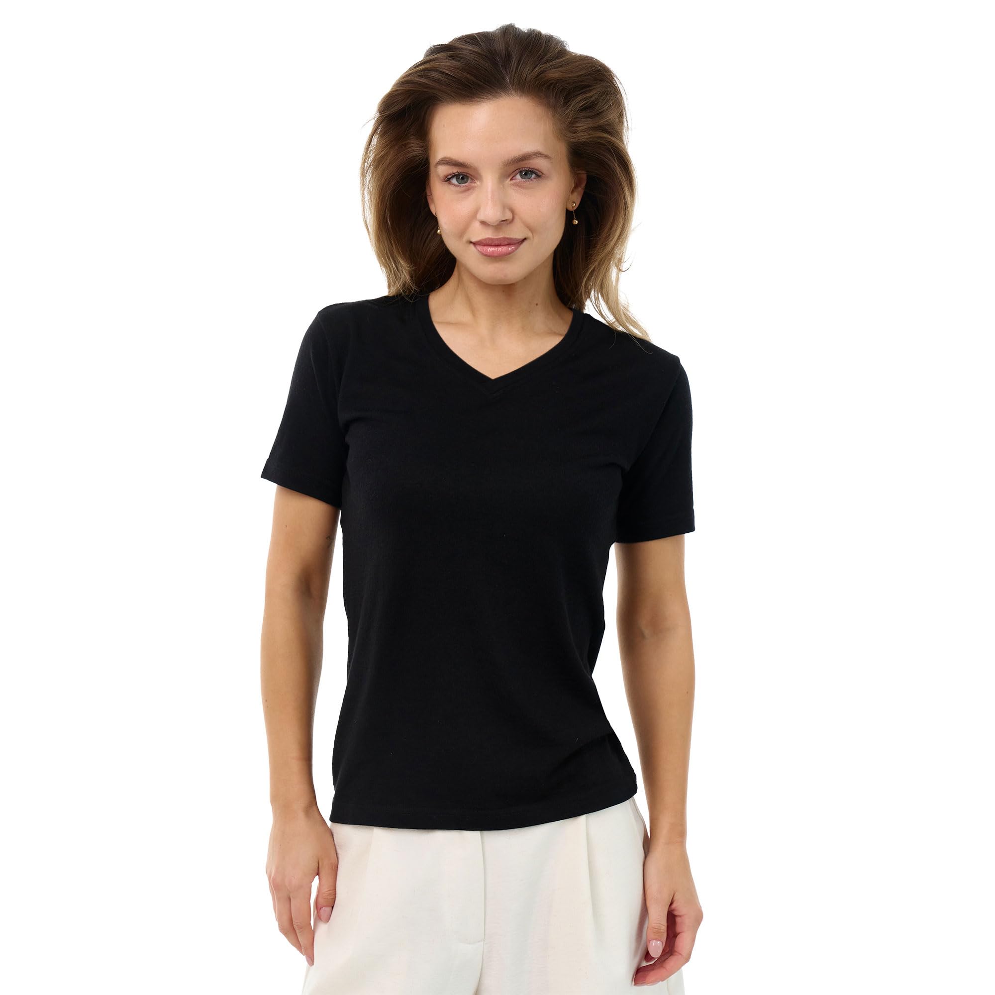 Ivanhoe UW Cilla Outdoor T-shirt Dames - 100% Merino Wol - Beige