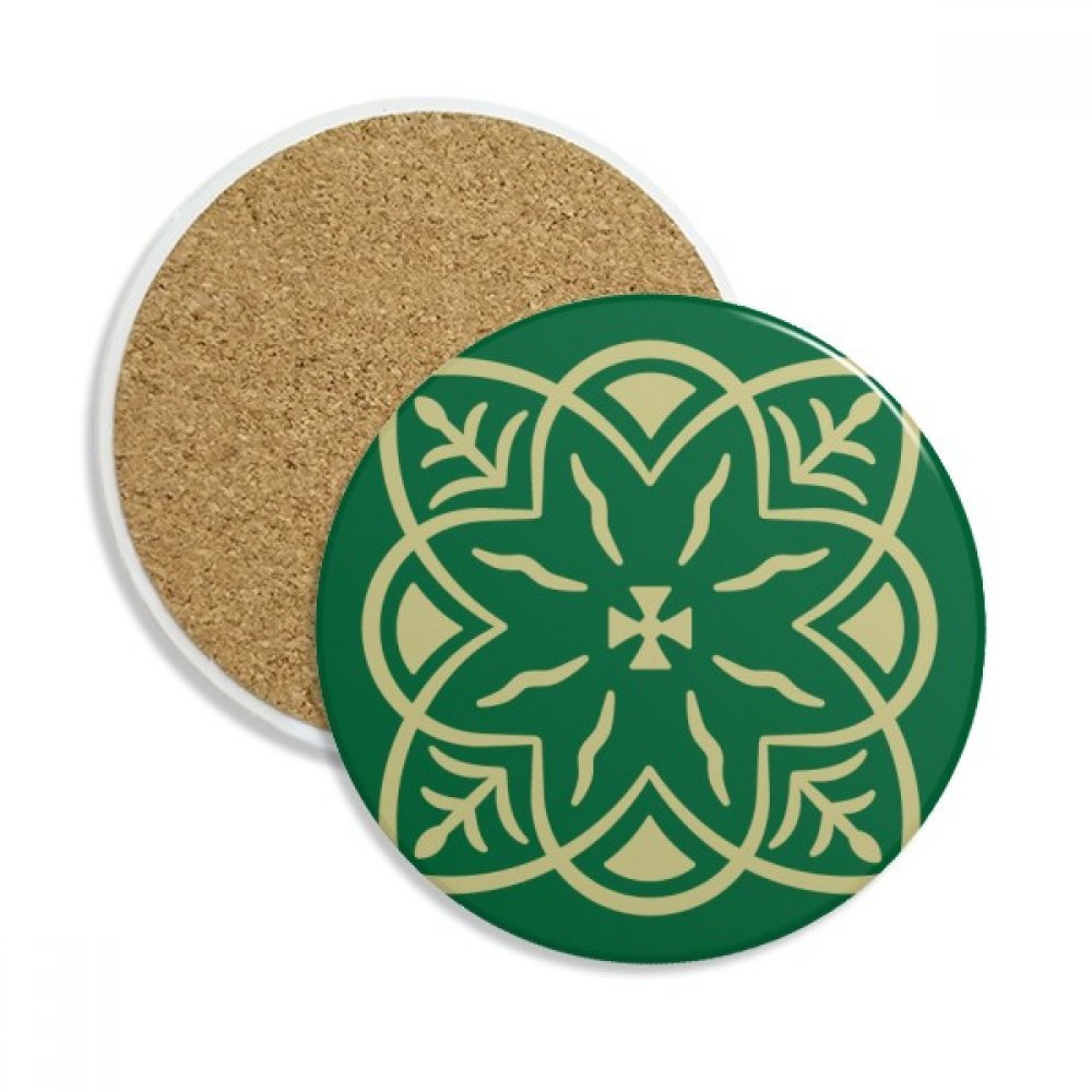 Coaster céramique Talavera vert pour sublimer vos pauses café et apéritifs