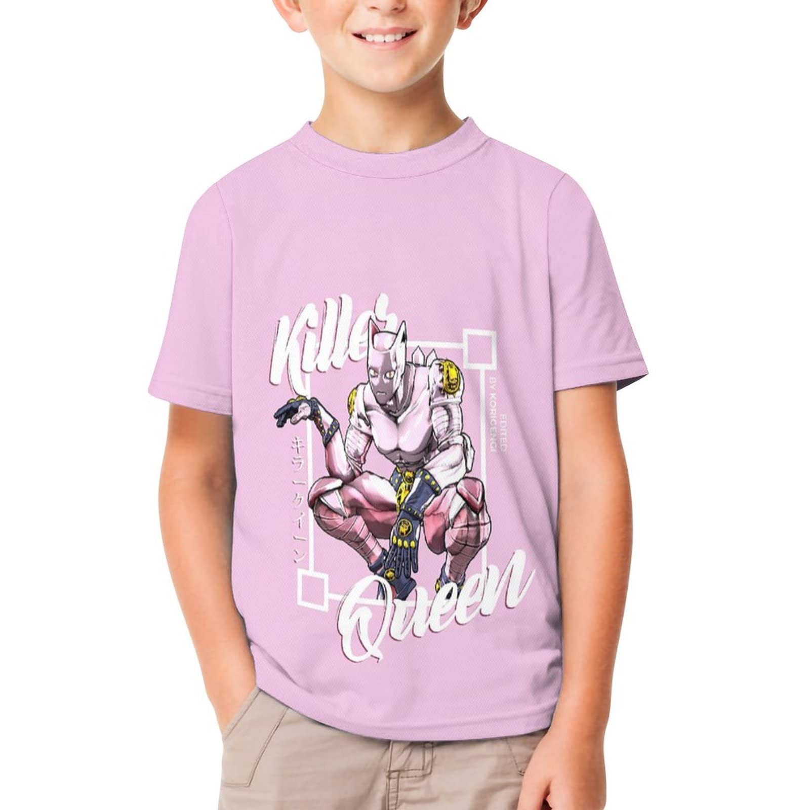 Amazon.co.jp: 子供 Tシャツ ジョジョの奇妙な冒険 キラークイーン 