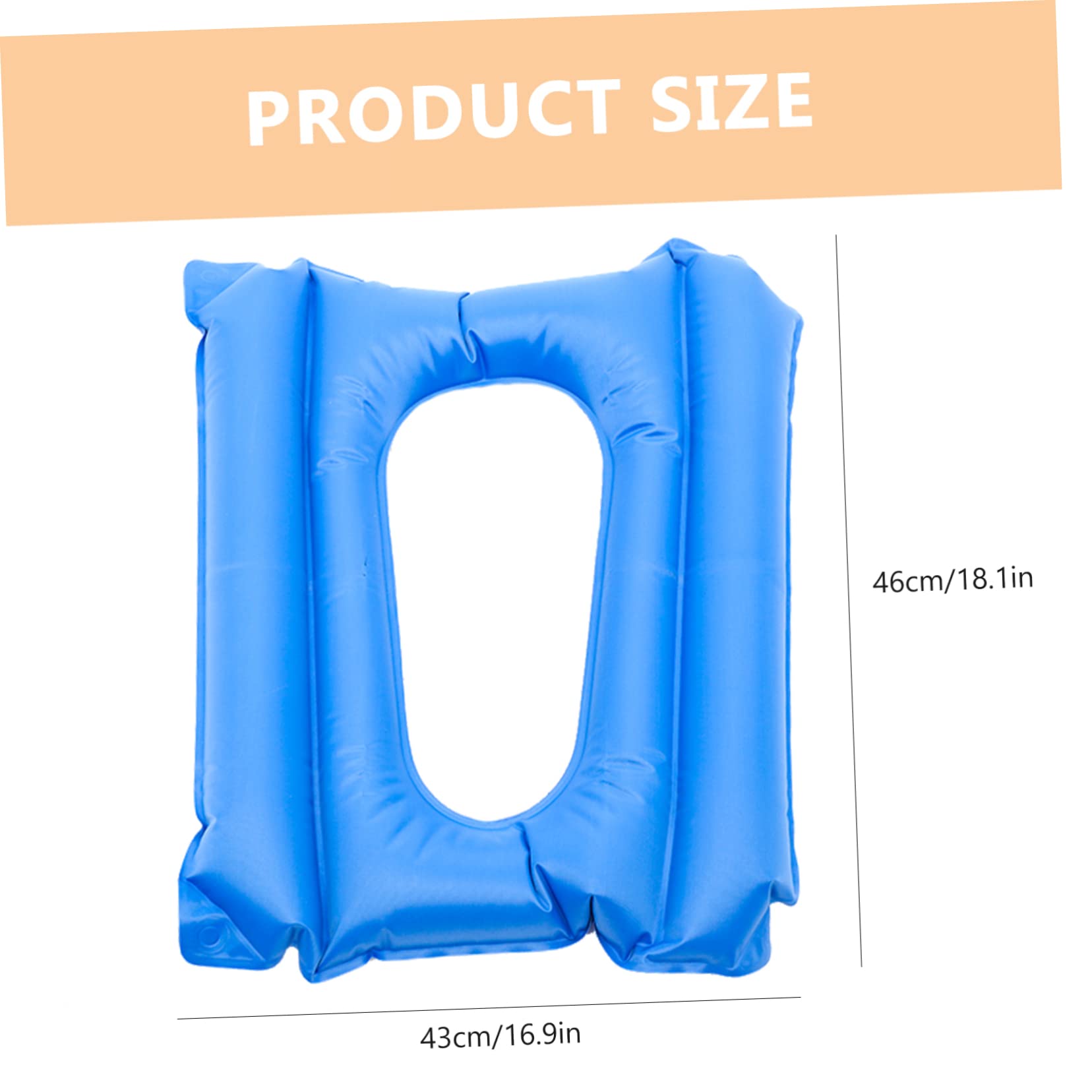 IWOWHERO Wheelchair Inflatable Cushion Doughnut Pillow Nursing Pillow Pressure Cushion Inflatable Seat Cushion Donut Seat Cushion Carriers Air Pillow Seat pad PVC Blue