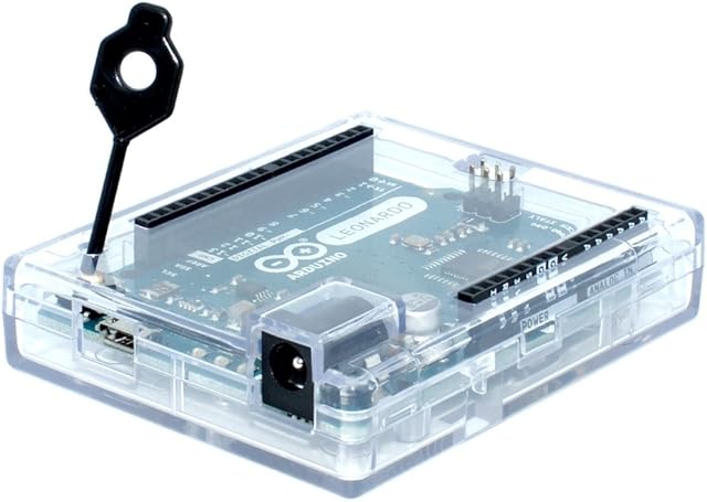 sb components Premium Transparent Arduino Leonardo Clear Case, Protective Case for Arduino Leonardo - RoHS Compliant