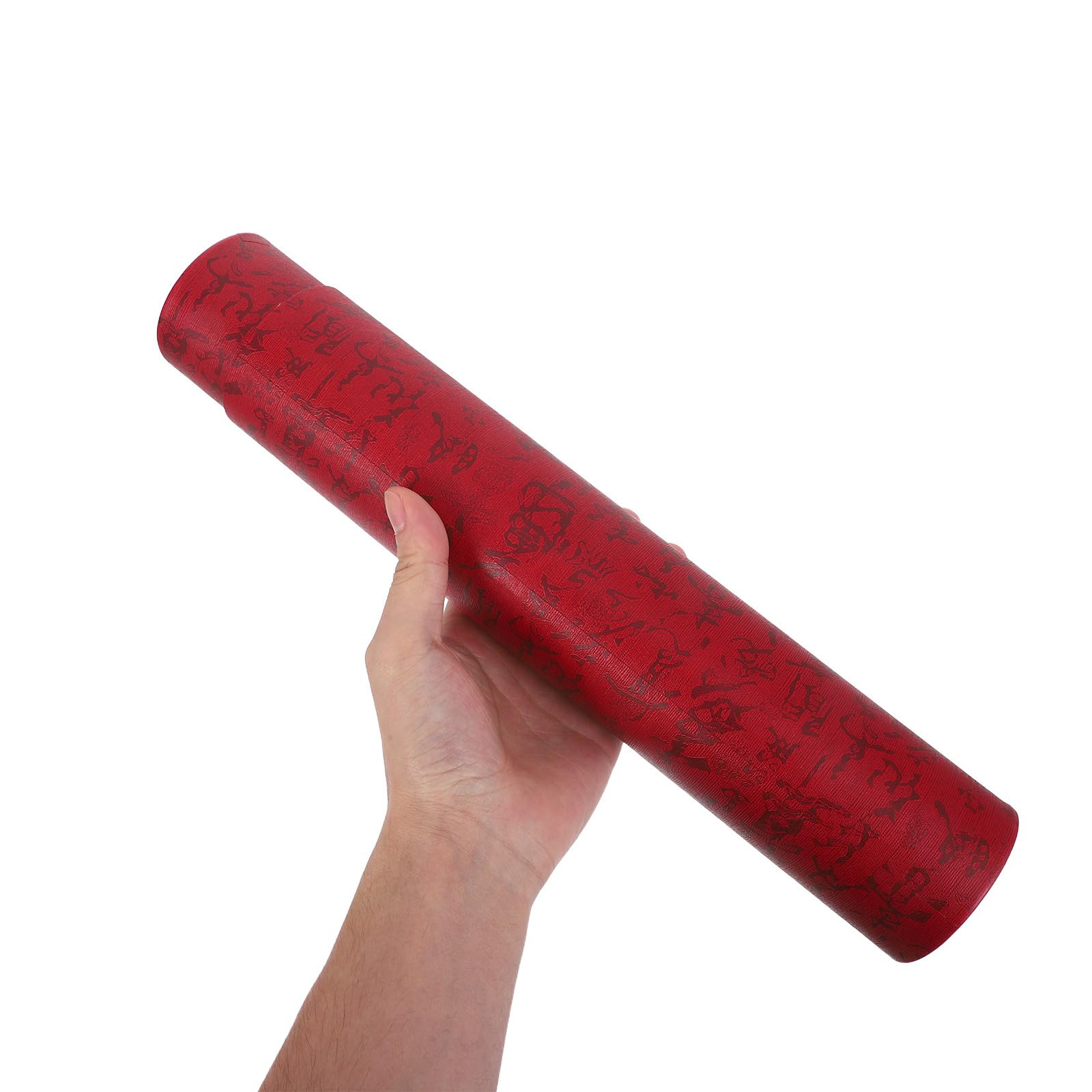 POPETPOP Tube Résistant la Lumière la Pluie de Rangement Extensible en Papier Rouge pour Œuvres d'art et Affiches pour Transport et Expédition Sécurisés