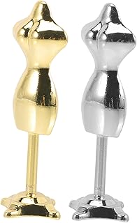 SOLUSTRE 2 Pçs Cabide De Boneca De Plástico Cabides De Plástico Mini Boneca Cabides De Plástico Para Vestido Forma De Exibição Suportes De Boneca Exibir Figuras De Boneca Suporte De