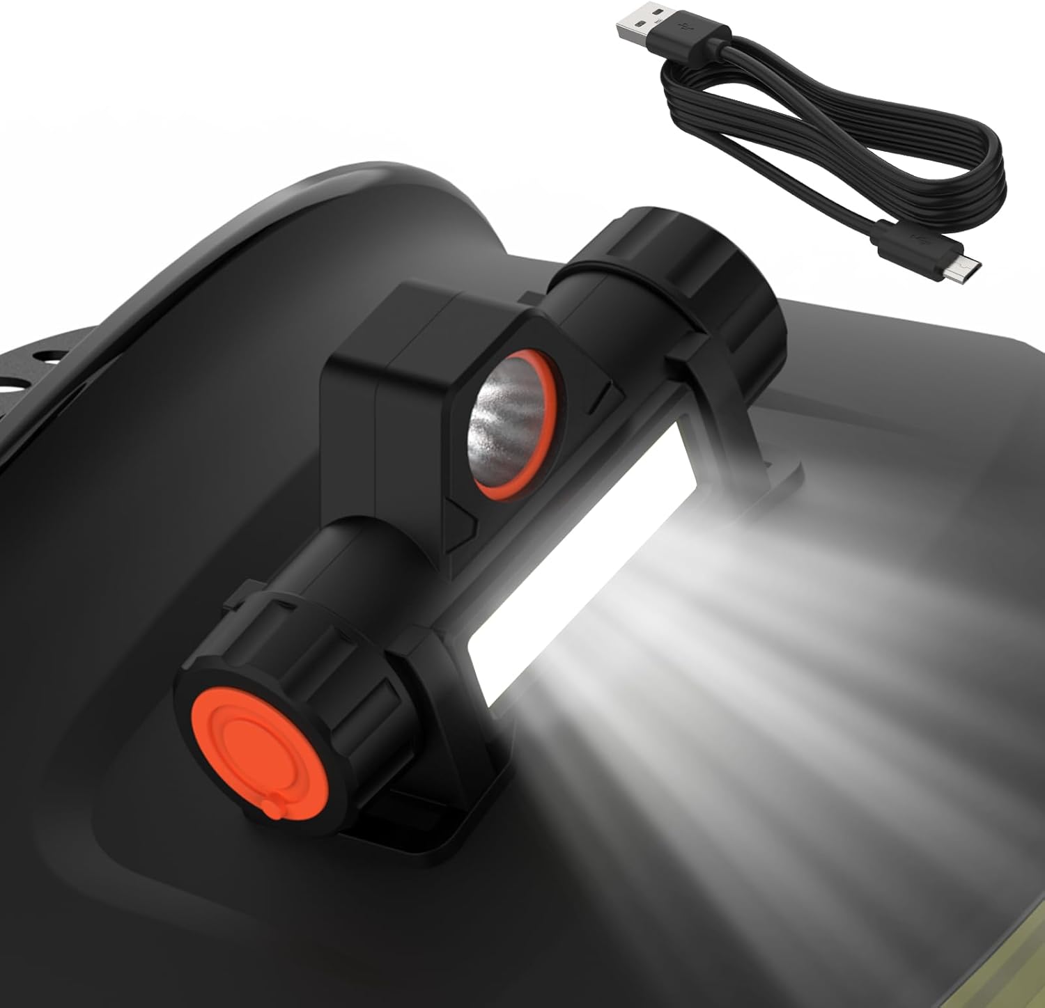 YESWELDER Large Viewing True Color Solar Powered Auto Darkening Welding Helmet with SIDE VIEW & Rechargeable Welding Helmet Light