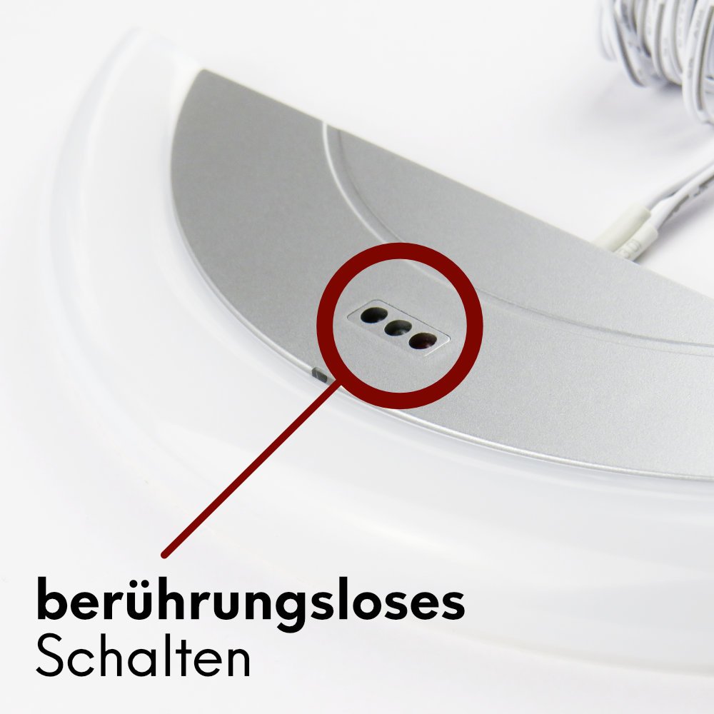 kalb Material für Möbel LED Küchenleuchte Sensor SET Unterbauleuchte Küchenlampe Unterbaustrahler, Auswahl:3er Set neutralweiss