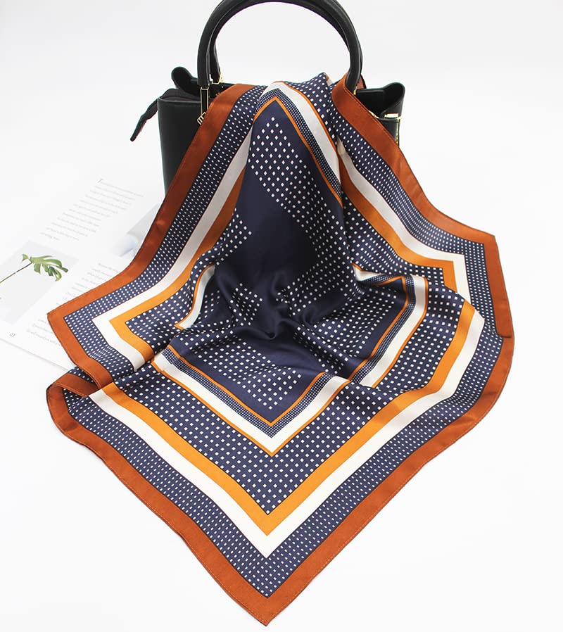 Image of ANDANTINO 100% Mulberry Silk Scarf -21 inch Square Neckerchief with Gift Packed