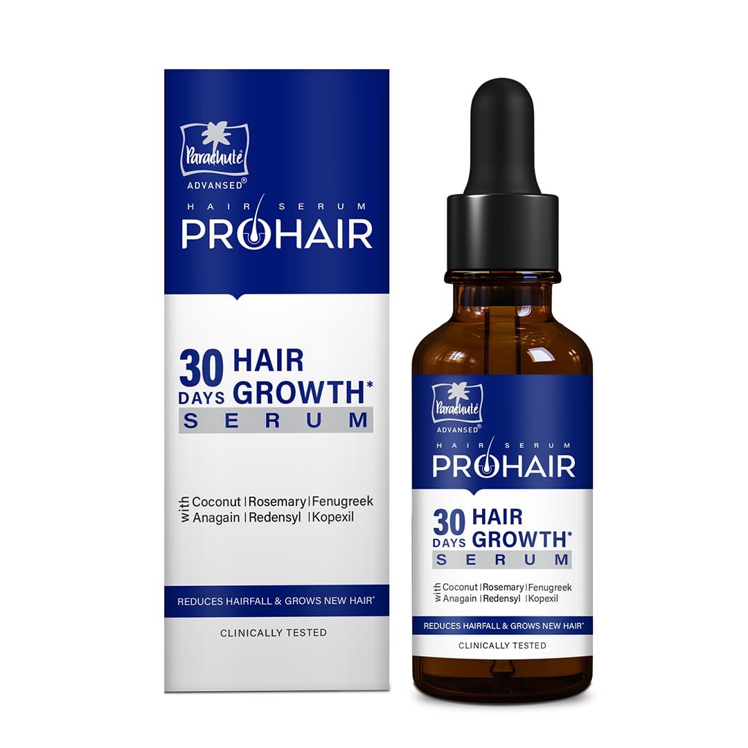 Parachute Advansed Pro Hair Growth Serum For Scalp | With Redensyl, Rosemary, Anagain, Kopexil | Anti Hair fall | Grows New Hair | For Men & Women | 50ml - Amazon product rated Grade B