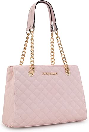 Montana West Medium Quilted Chain Tote Bag for Women