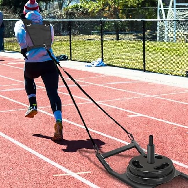 Dolibest Sled Harness for Fitness Resistance, sled Pull Harness, Adjustable Durable and Comfortable for Resistance Training