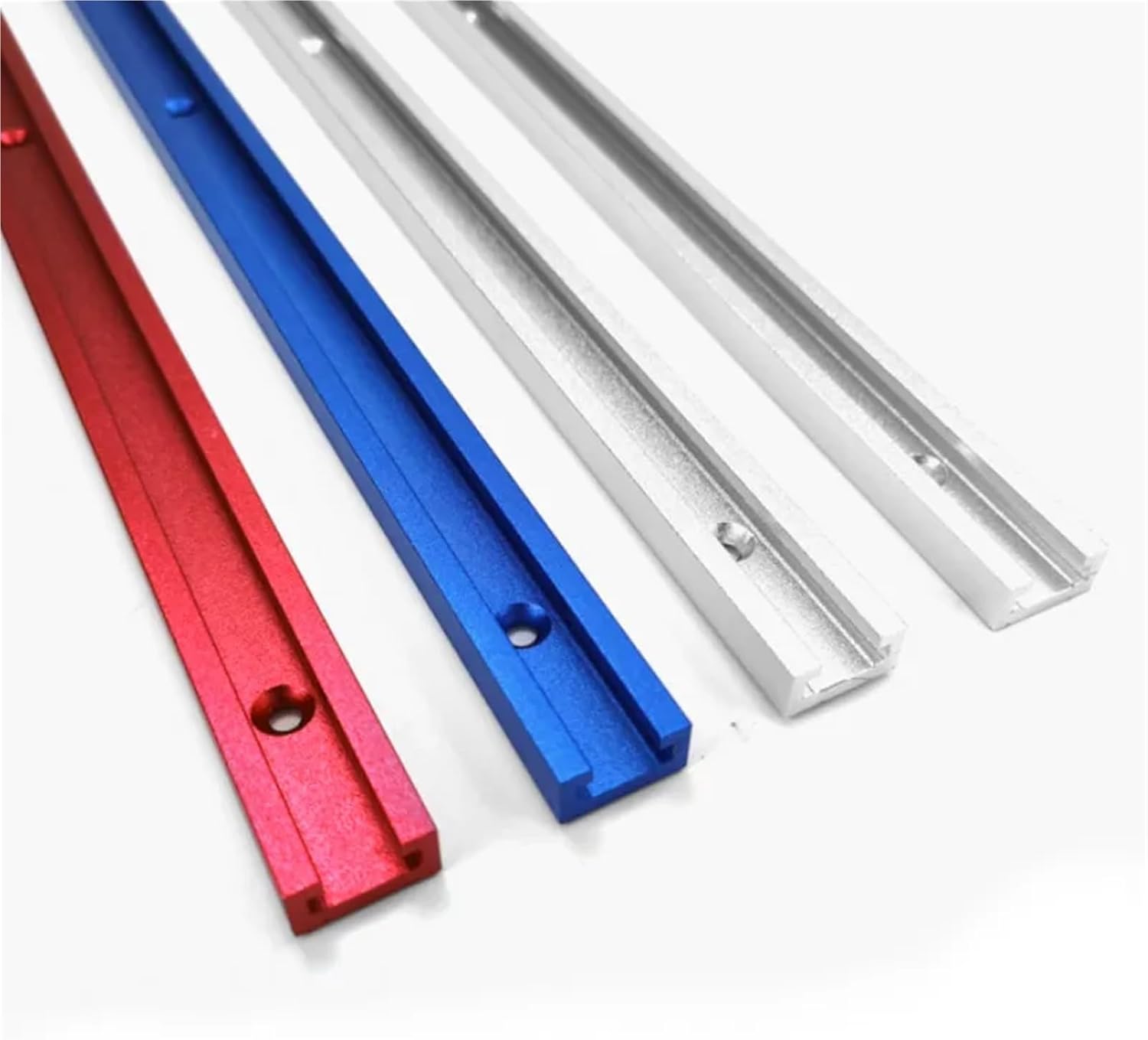 T-Track Aluminum T-Track Miter Jig Fixture for Woodworking, Suitable for Router Table and Bandsaws, Available in Lengths 300/400/500/600/800MM(Red,300mm)