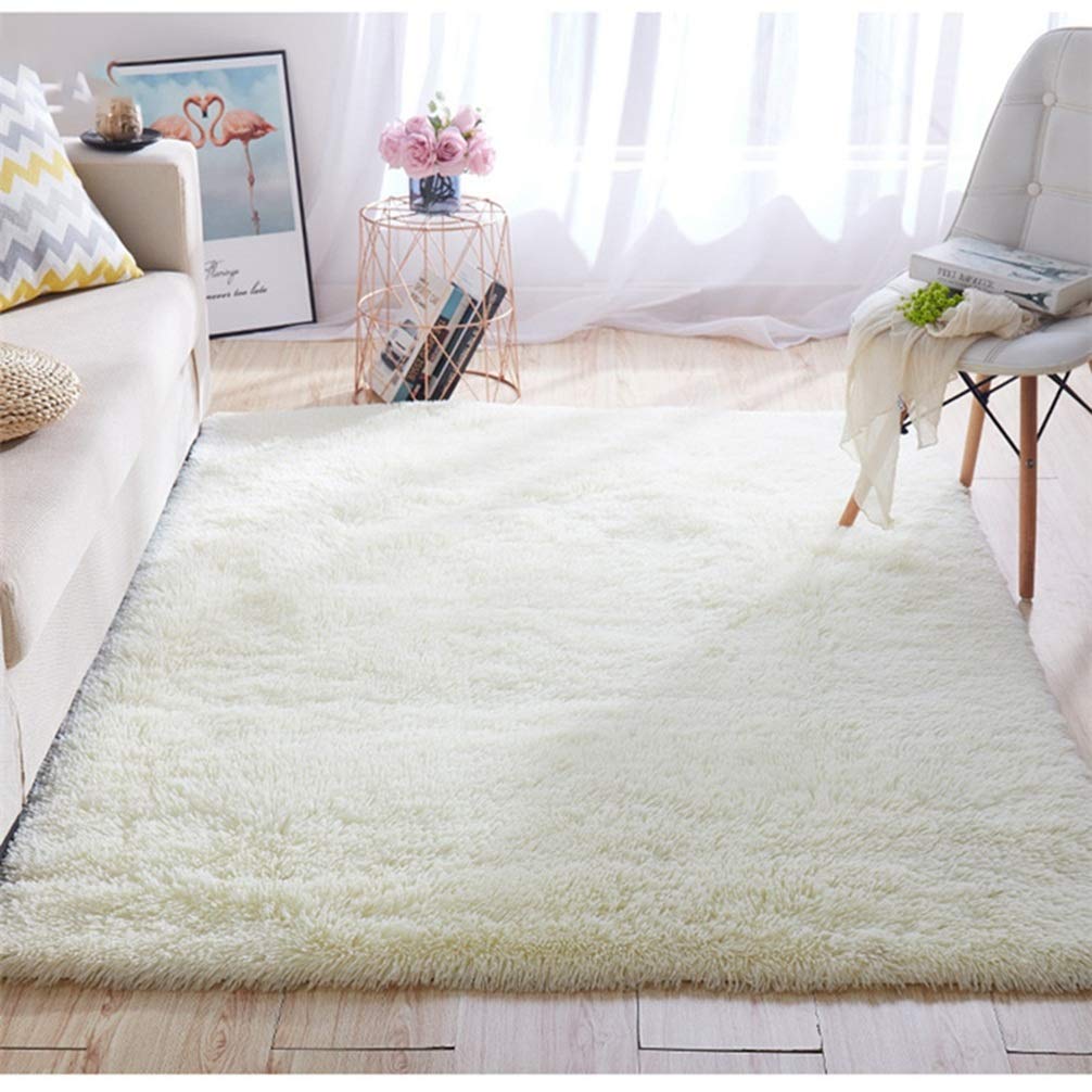 ご購入者様決定꒰未使用꒱洗える ふんわりシャギー ラグカーペット白