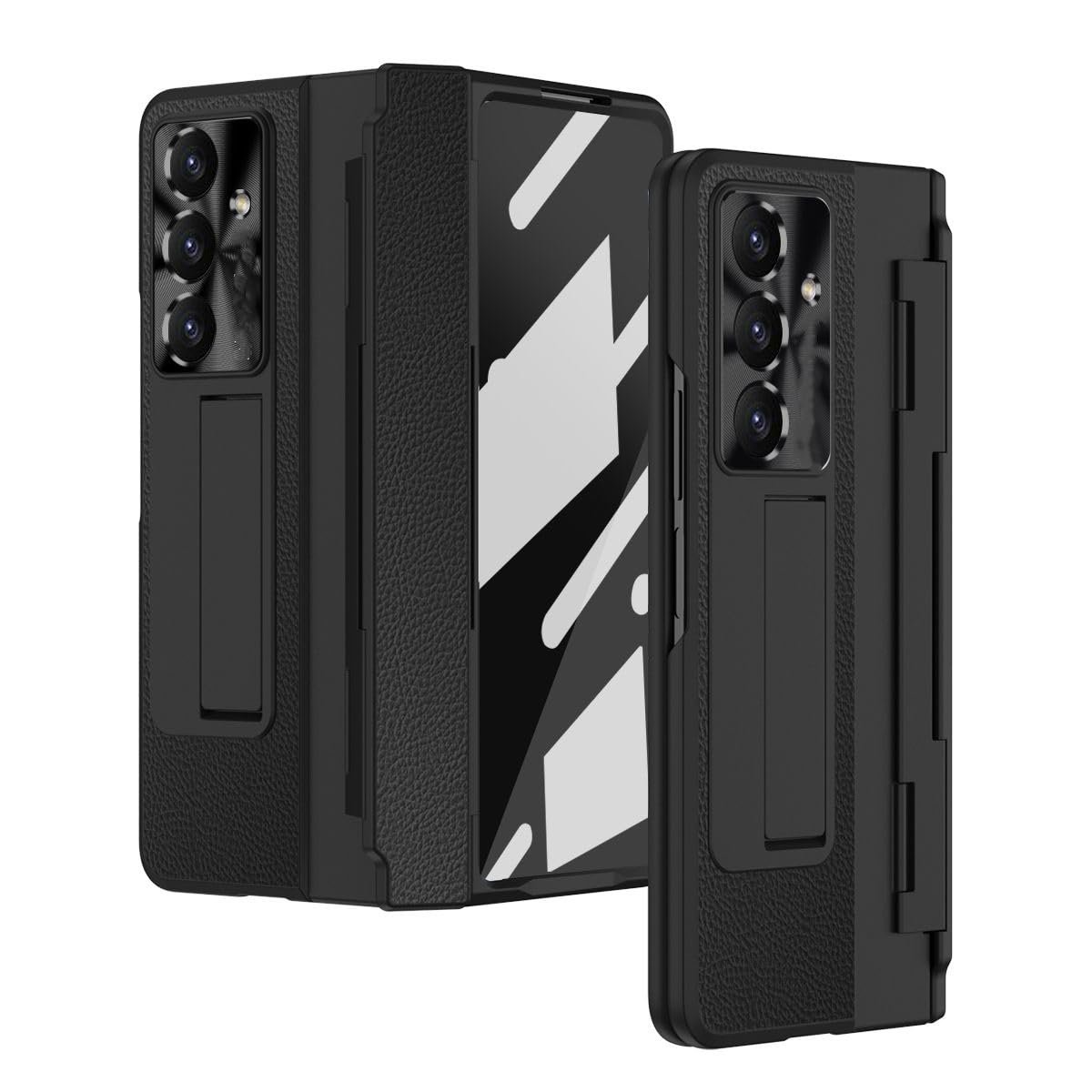 Coque Samsung Z Fold 4 antichoc avec protège-charnière et support - 8