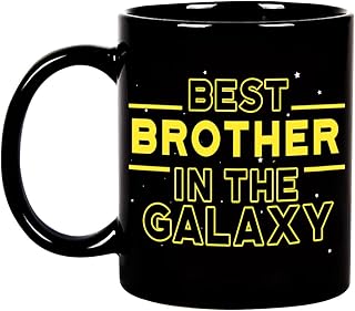 Fatbaby Best Brother in the Galaxy Coffee Mug - Funny Father's Day or Brother's Birthday Gift