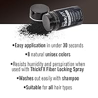 Vista 3 de Ardell Thick FX Fibra de construcción de cabello negro para cabello más completo al instante, 0.42 oz