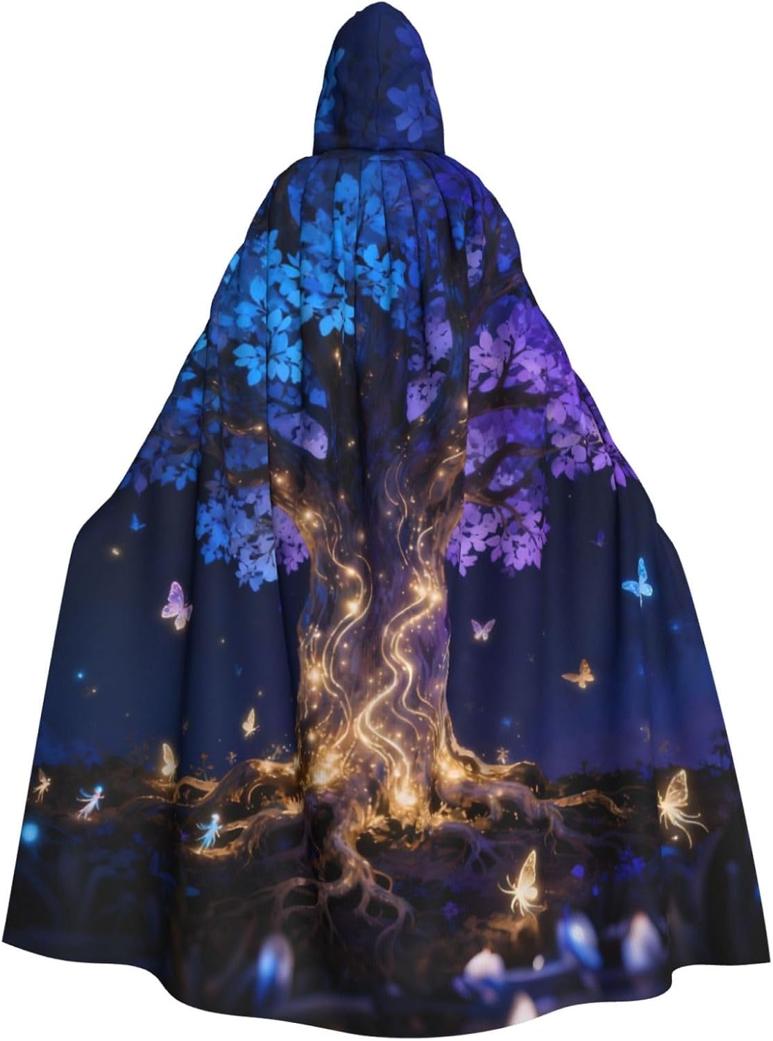 Halloween Hooded Cape for Women Men Wild Animal Hooded Cloak Jungle Cosplay Costumes